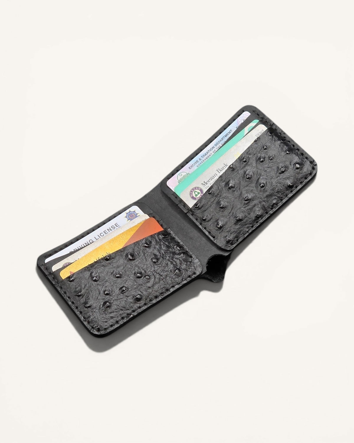 HM-004 OSTRICH ( HANDMADE ) BLACK